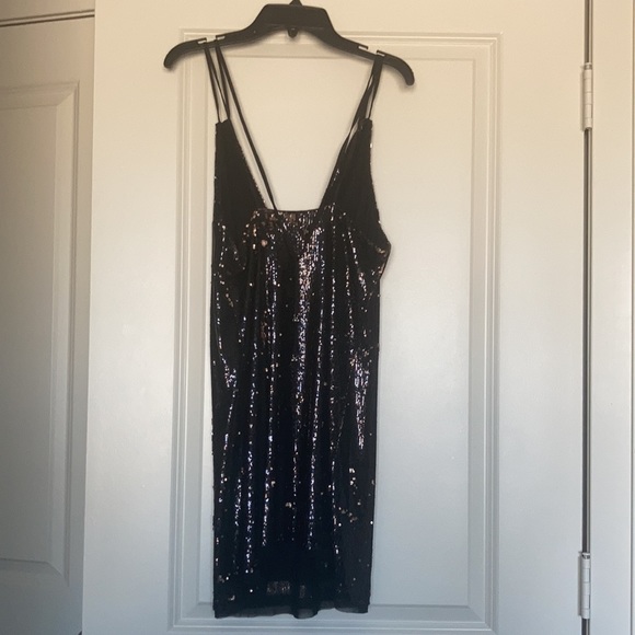 Free people black rose combo sequin dress - Picture 6 of 9